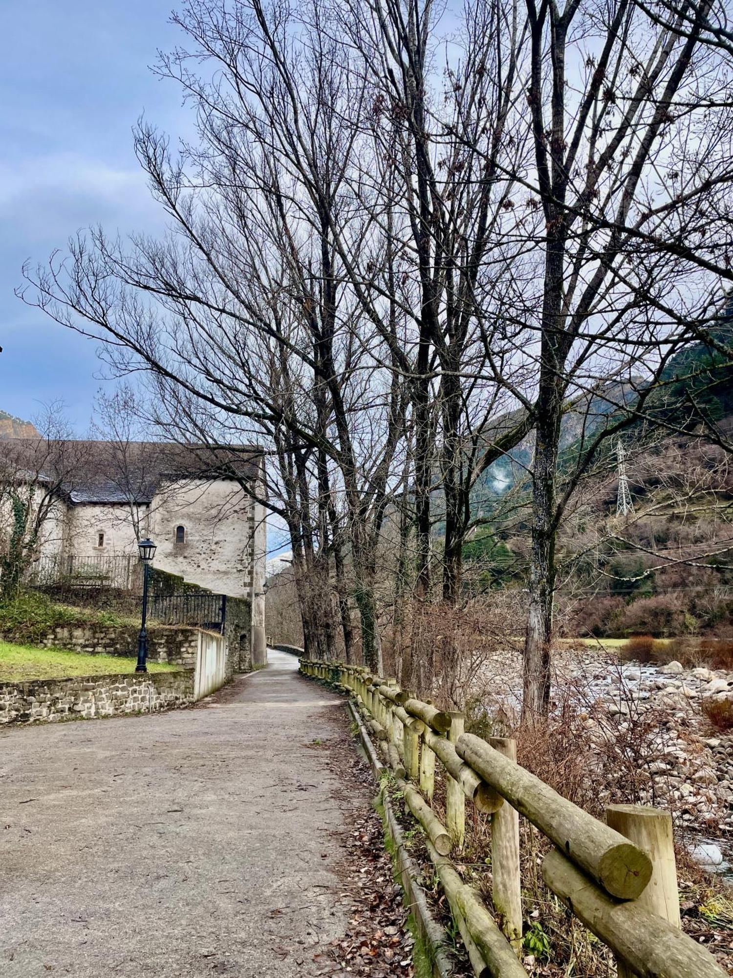 Calmfranc Atico Abuhardillado Con Vistas Al Rio Y La Montana Avistamiento De Ciervos En Canfranc Pueblo Εξωτερικό φωτογραφία